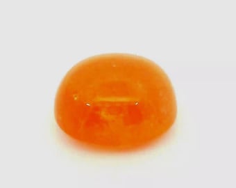 Natural Spessartite  | 6.90 carats  |   10.6x9.5 mm  |  oval |  Fanta  | Cabochon  |  loose gemstone. | cloud19gemstones