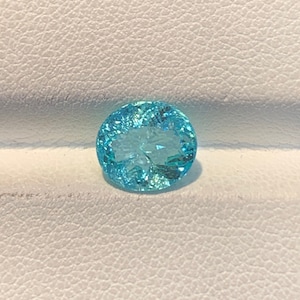 2.21ct -GIA certified-GORGEOUS PARAIBA Tourmaline 8.71x 7.72mm- oval cut  loose Gemstone "watch video link in description.