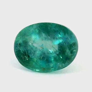 Pierres précieuses naturelles de grandidiérite 0,46 carat 5,30 x 4,23 mm |  Vert transparent | coupe ovale | Pierres précieuses en vrac/cloud19gemstones