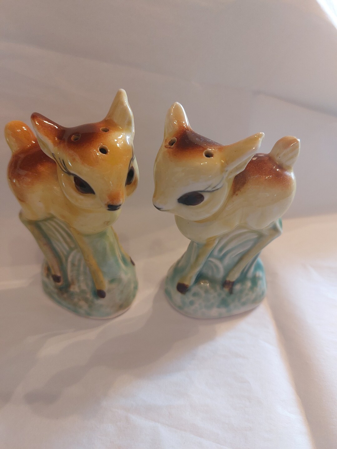 Vintage Deer Salt and Pepper Shakers Etsy