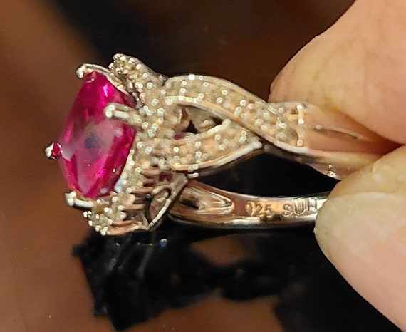 Sterling ruby ring - image 4