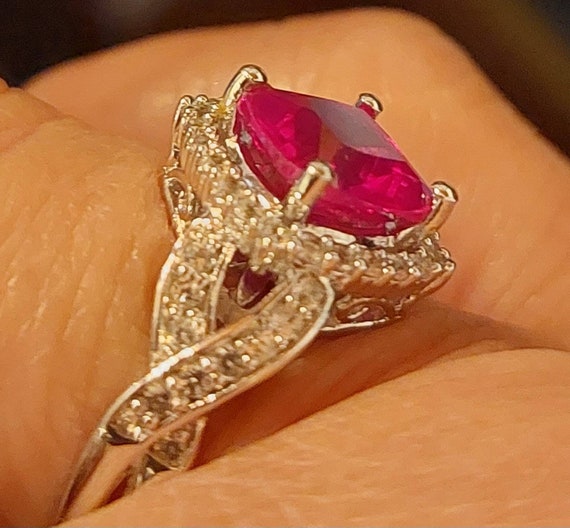 Sterling ruby ring - image 6