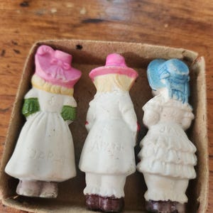 Antique Frozen Charlotte penny dolls. image 2