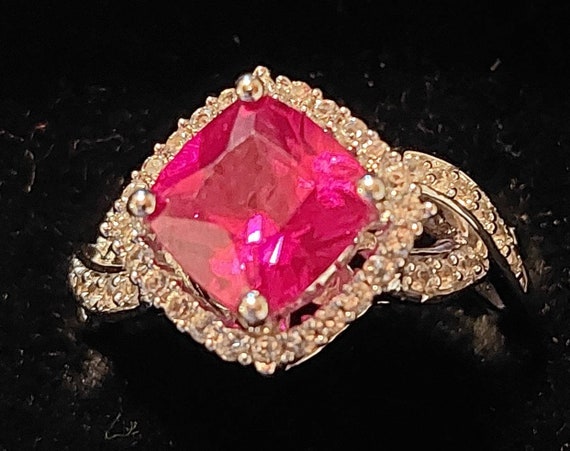 Sterling ruby ring - image 1