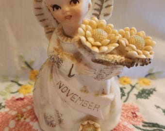 Lefton November angel figurine