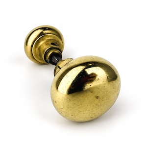 Antique Brass Double Sided Door Handle/Knob - Architectural Salvage - Rustic Hardware Replacement