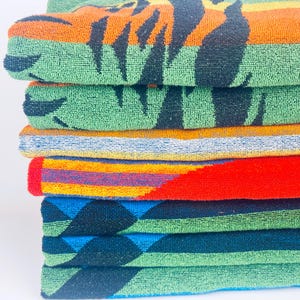Vintage Reversible Beach/Shower Towels - Sold Separately