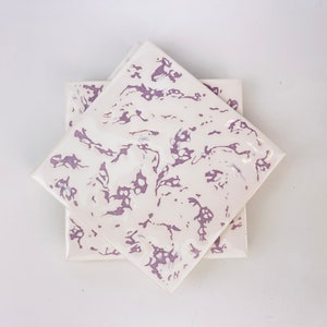 Carreaux de céramique émaillée vintage MCM Cristal - Carreaux ronds et carrés - « Lilac Cloud » - Fabriqué en Angleterre - Neuf vieux stock - Ensembles vendus séparément