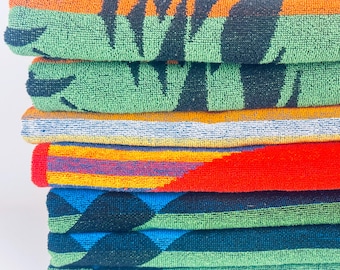 Vintage Reversible Beach/Shower Towels - Sold Separately