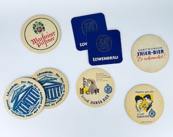 Posavasos de bar alemanes vintage (Deutch) - Para cerveza o cócteles - Se venden por separado