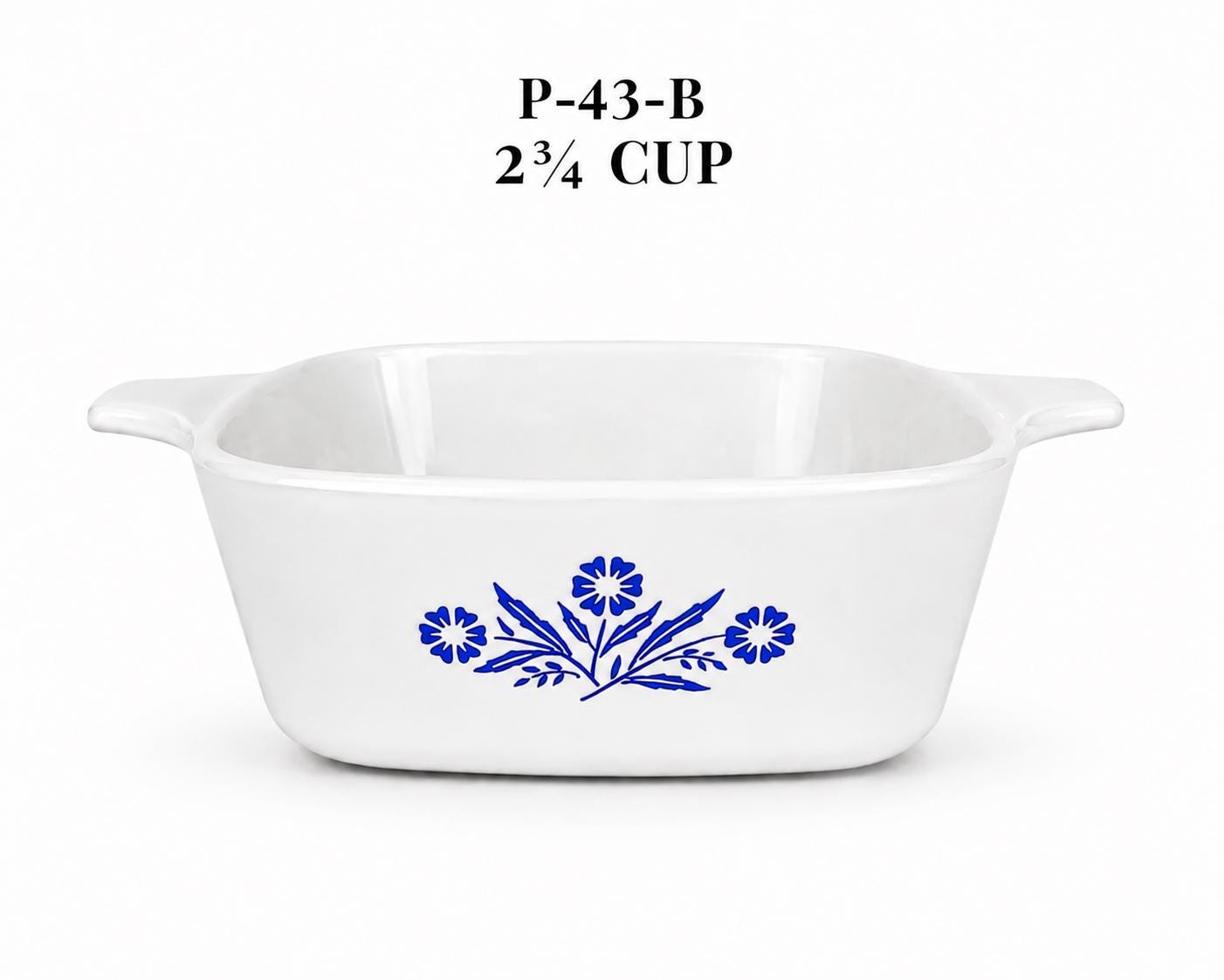 Vintage Blue Cornflower Corning Ware Casserole Dish - Made In