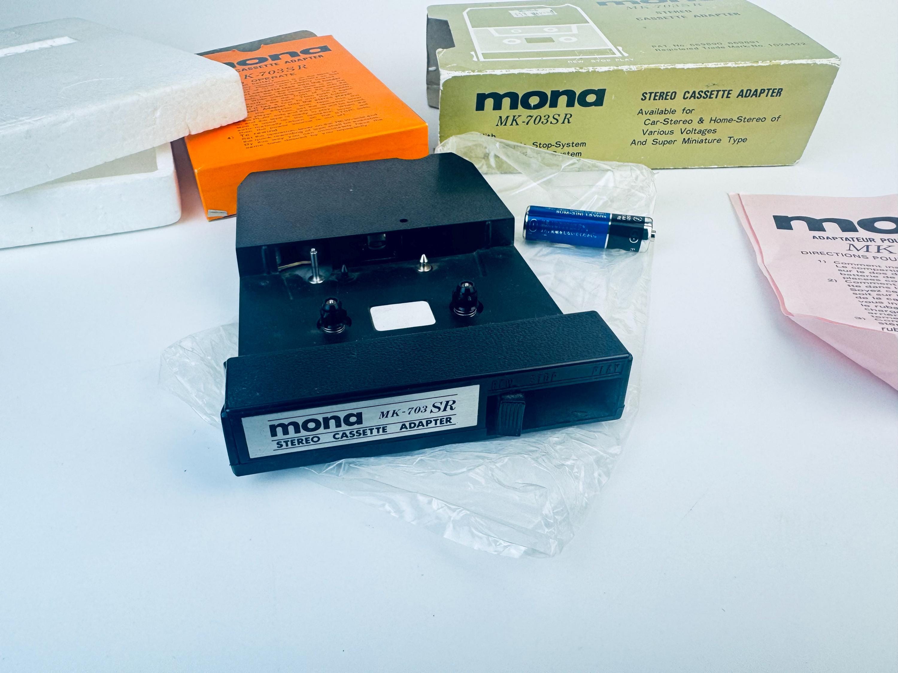 珍品？骨董品？mona mk-703SR オーディオ　カセット　未使用品 Vintage 'MONA' MK-703SR 8 Track Stereo Cassette Adaptor - Etsy