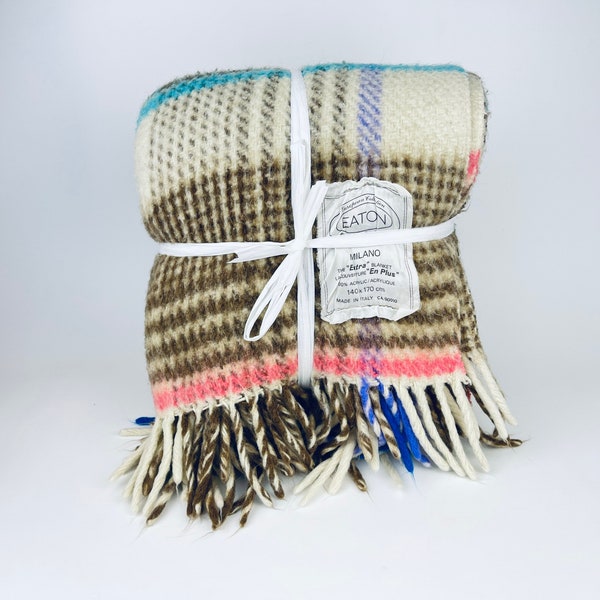 Wool Plaid Blanket Etsy