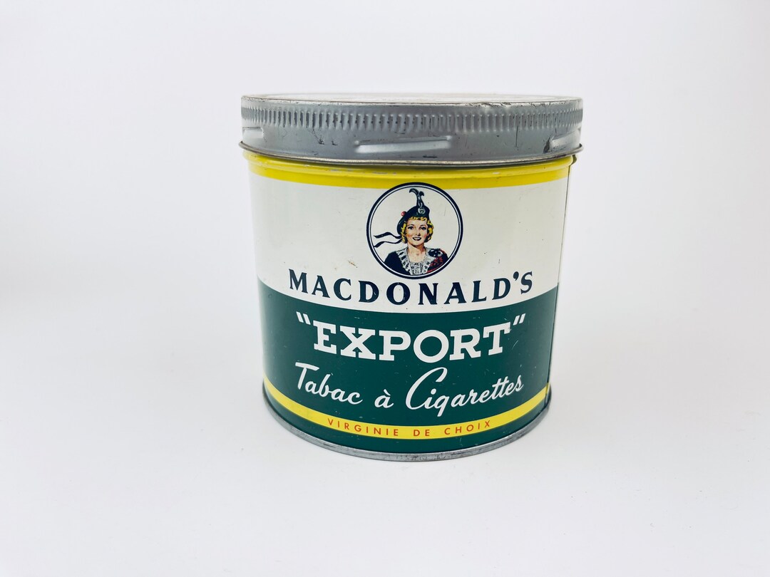 Vintage Macdonald's export Cigarettes Tobacco Tin Finest Virginia Etsy