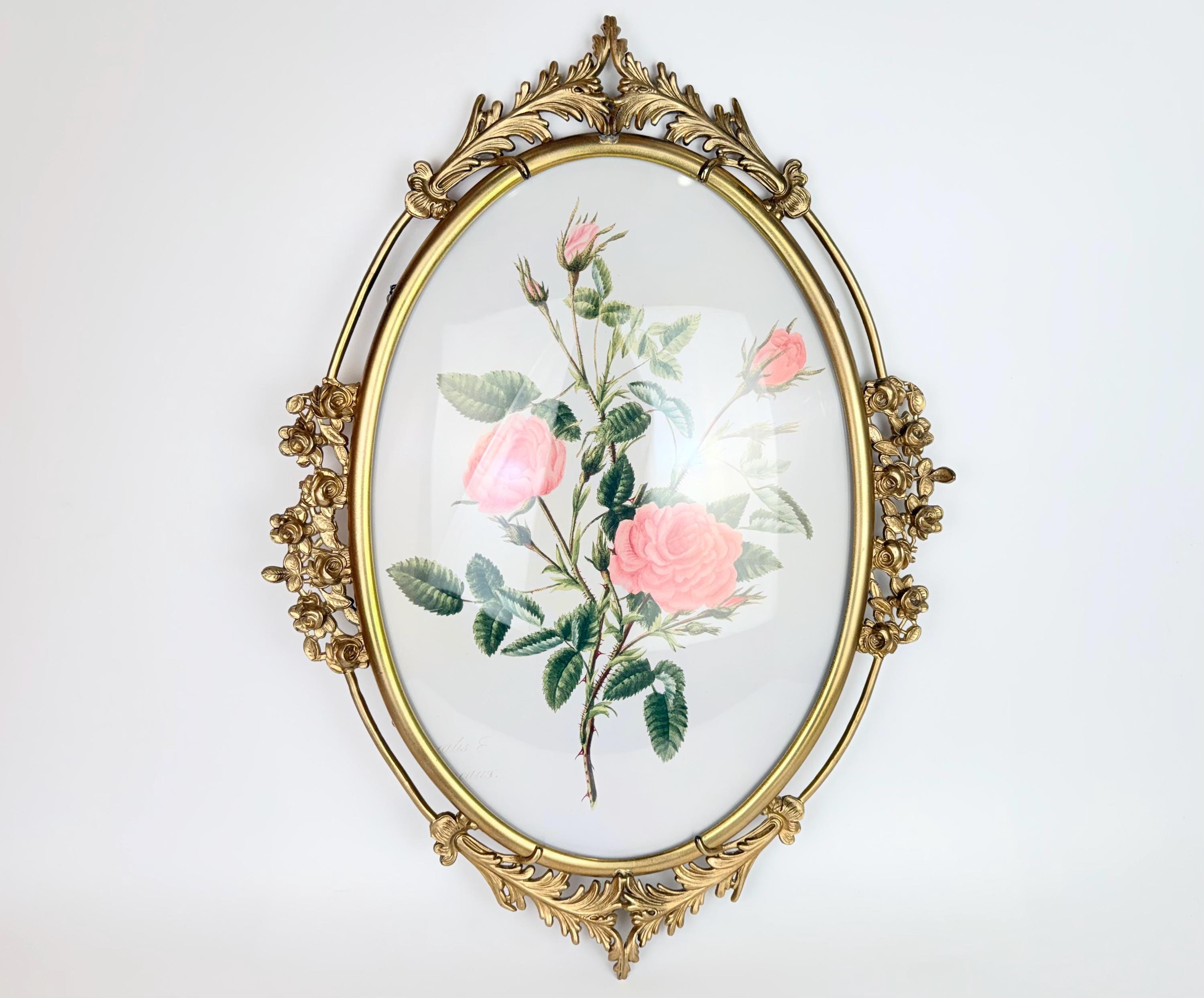 Antique picture frames oval bubble glass - Etsy 日本