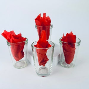 Vintage Clear Juice Glasses - Set of Four (4)