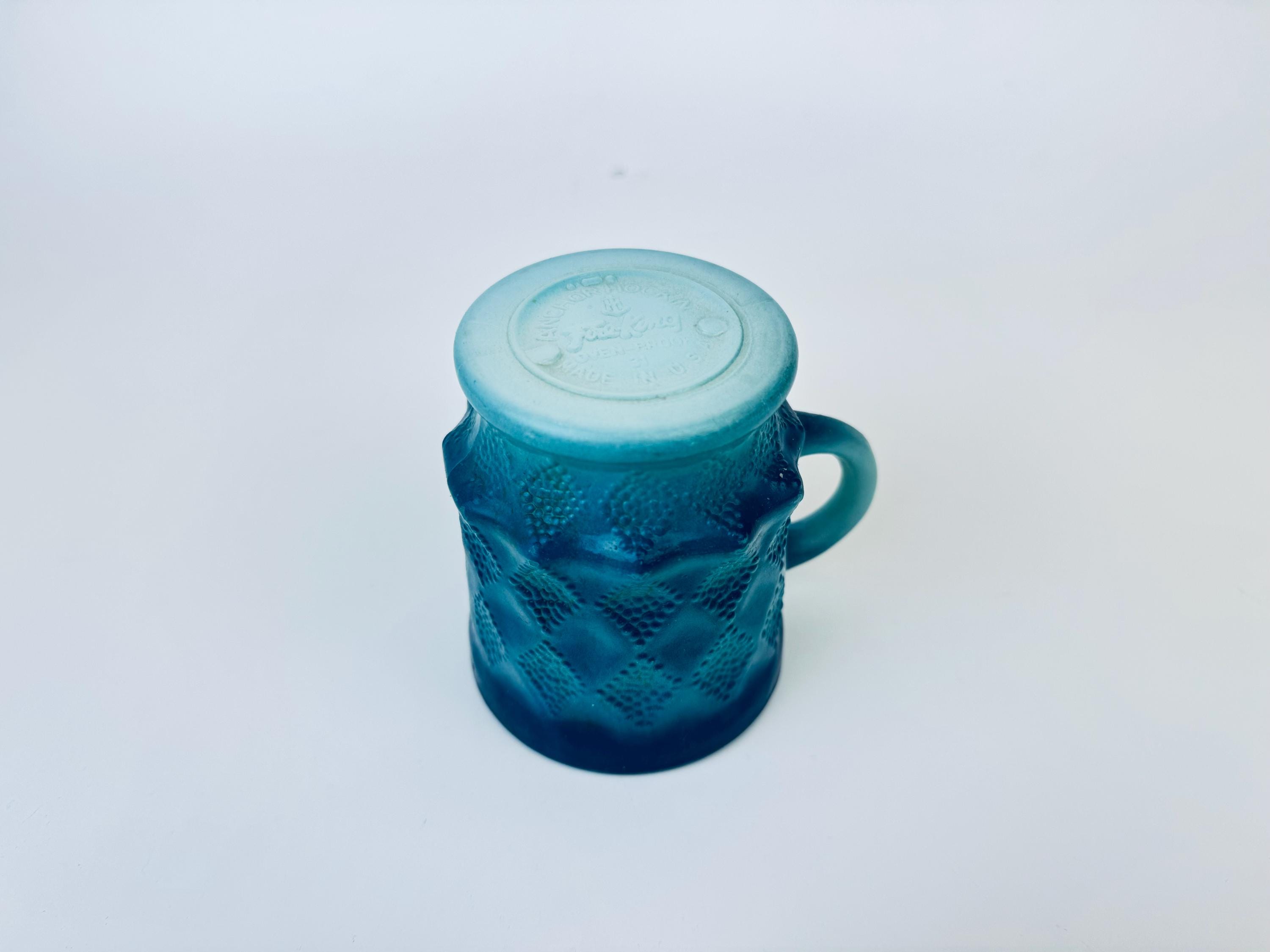 Vintage Anchor Hocking Fire King Ombre 'kimberly' Glass Mug - Made