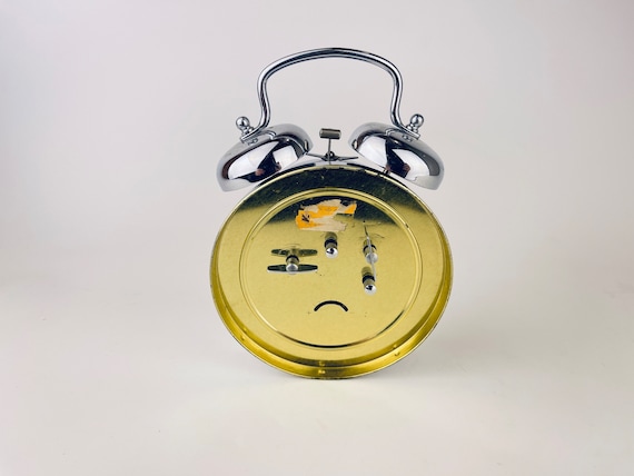 Vintage 'polaris' Silver Wind up Alarm Clocks - Loud Double Bell