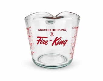 intage 1980s Anchor Hocking Fire King #699 Glass Measuring Cup 4 Cup 32 oz