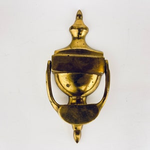 Vintage Brass Door Knocker - Attractive Aged Patina