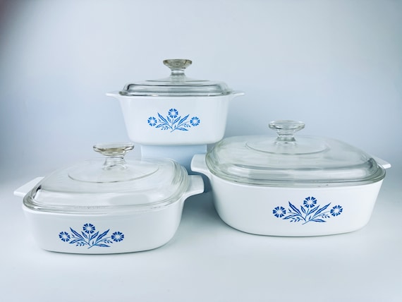 ビンテージCORNING WAREコーニングウェアキャセロール&貴重な鍋敷き