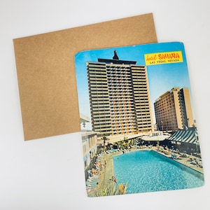 Carte postale vintage Hotel Sahara Las Vegas, Nevada - 1960