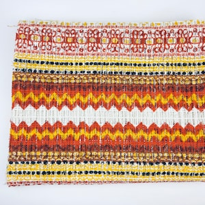 Vintage Groovy Daisy Flower Power dik geweven katoen/polyestermix