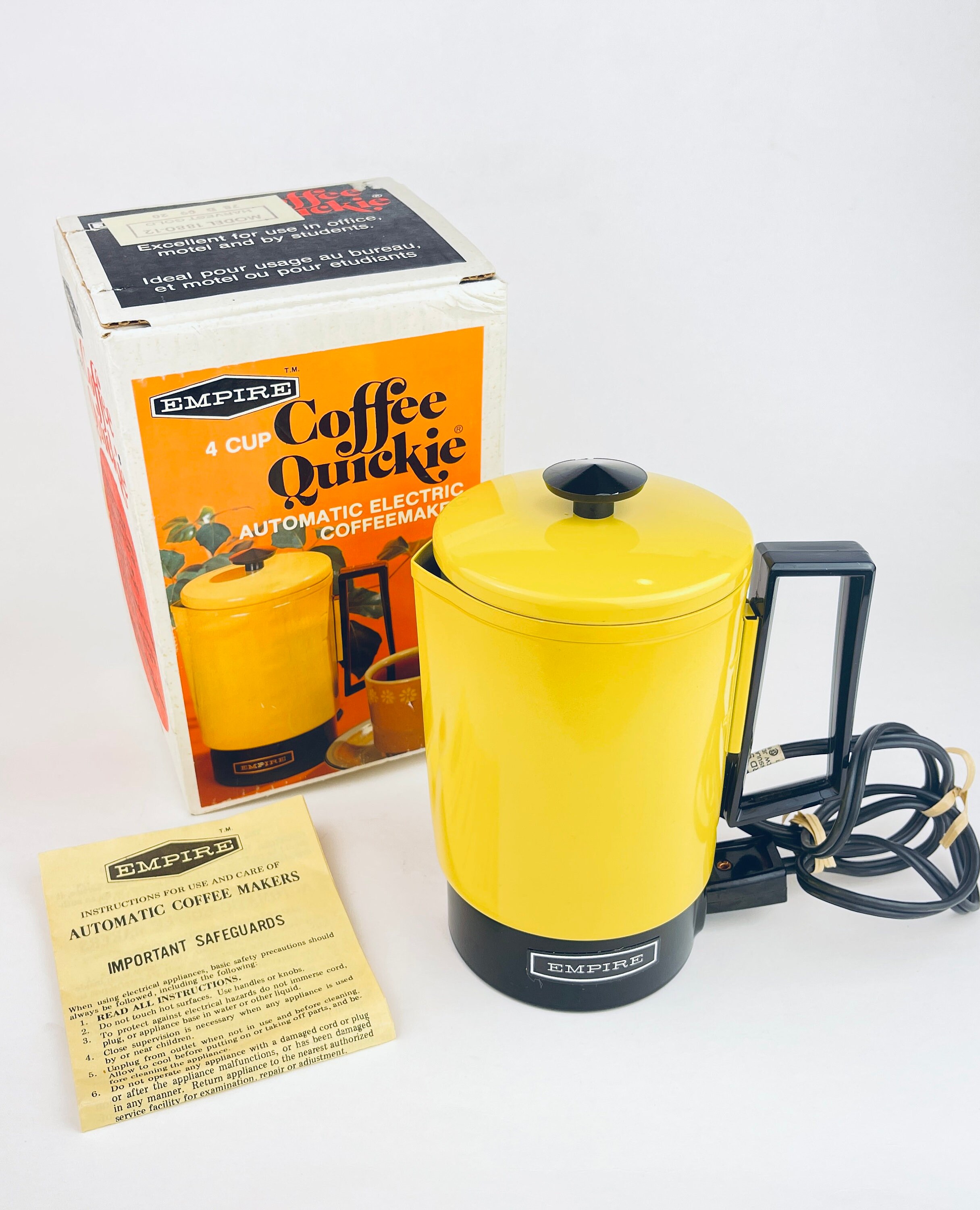 Vintage Empire Coffee Quickie Automatic Electric Coffeemaker Etsy