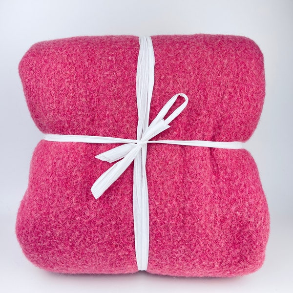 Pink Wool Blanket Etsy