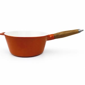 Vintage COPCO Ombre Orange Cast Iron Pot - Michael Lax Design - Made in Denmark