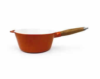 Vintage COPCO Ombre Orange Cast Iron Pot - Michael Lax Design - Made in Denmark