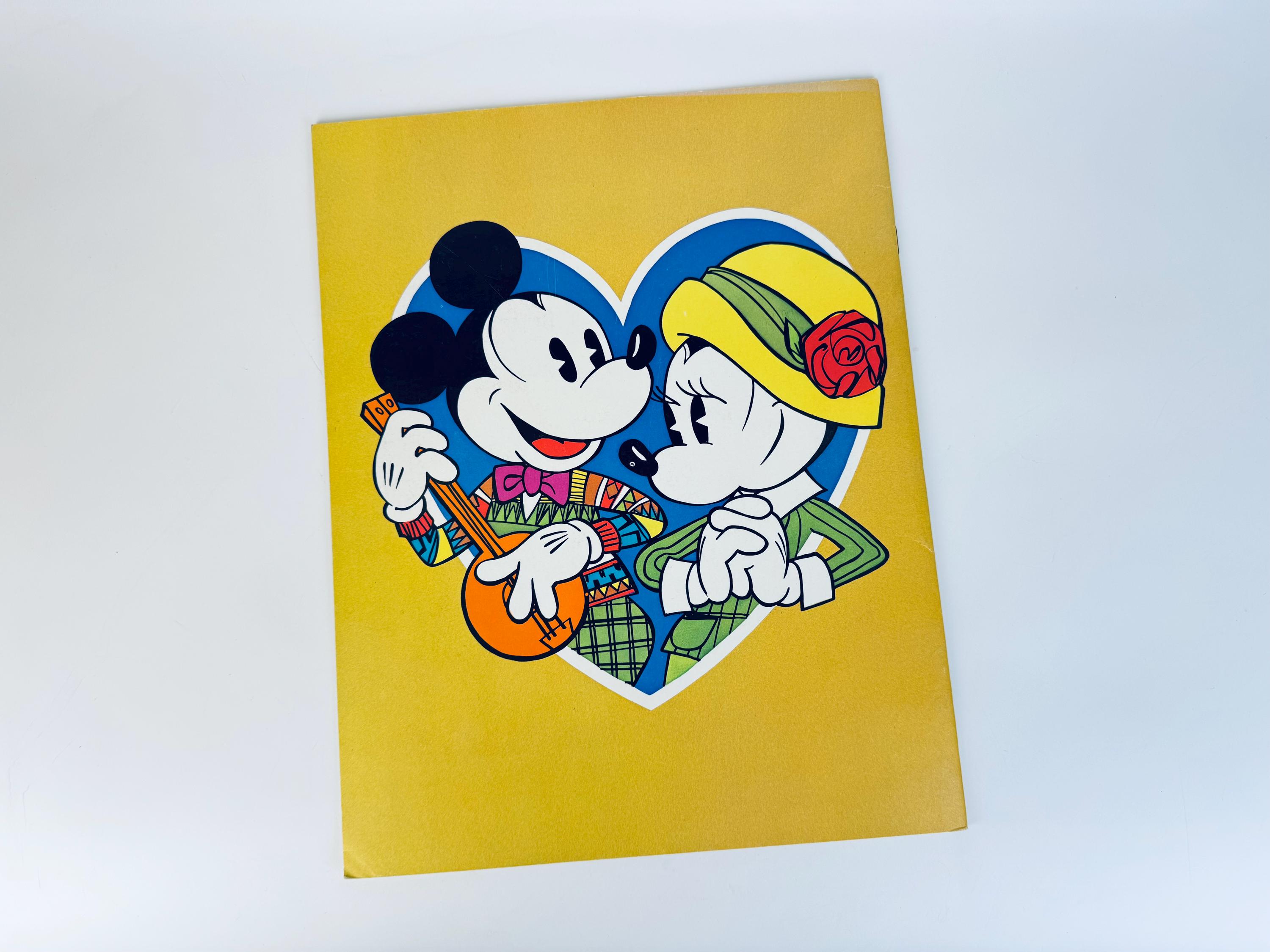 1977年ヴィンテージ ミッキー＆ミニー「ステッピン・アウト」ペーパー