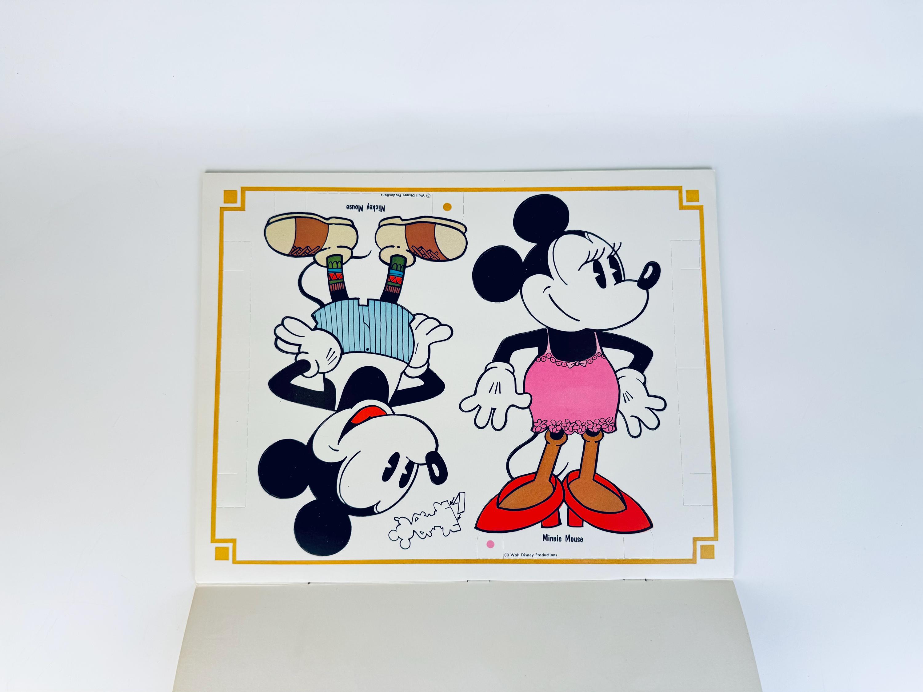 1977年ヴィンテージ ミッキー＆ミニー「ステッピン・アウト」ペーパー