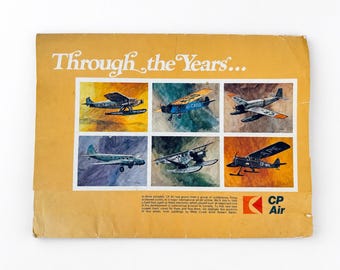 Vintage Canadian Pacific Air Plane Lithographs - By Robert Banks - Each Sold Separately