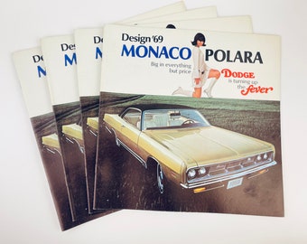Vintage Monaco Polara-catalogus/verkooptijdschrift 1969 - autoreclame voor verzamelaars - nieuwe oude voorraad - cadeau autoliefhebber