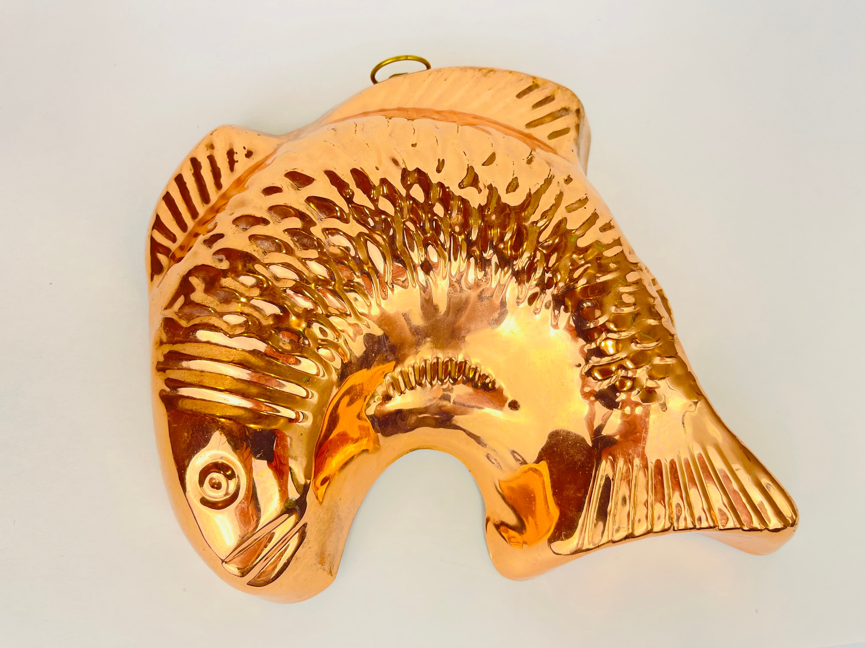 Vintage Copper Fish Wall Art/Mold Hanging Etsy