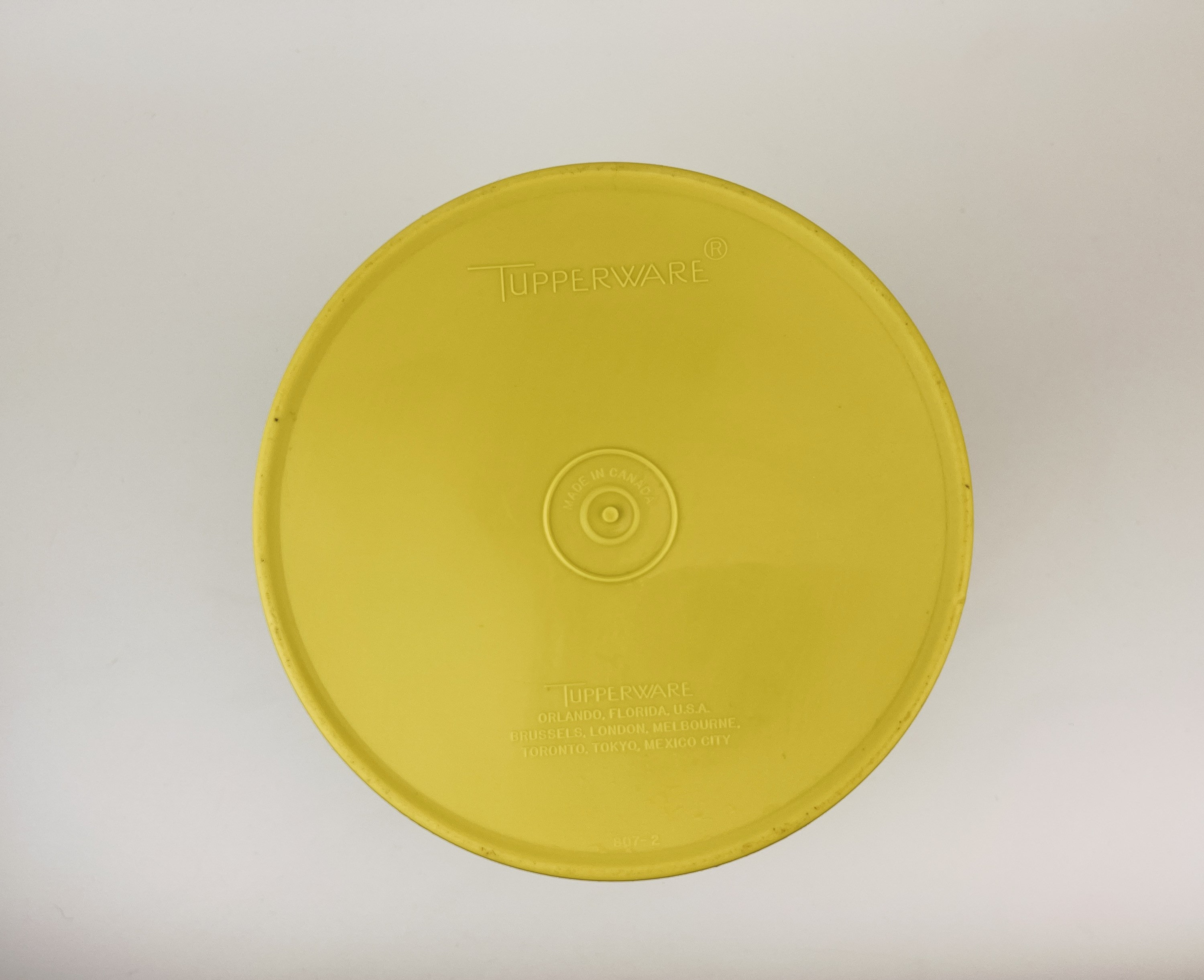 Vintage Yellow Plastic Tupperware Countertop Containers