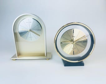 Vintage Daniel Dakota & König Quartz Tabletop Clocks – Sold Separately