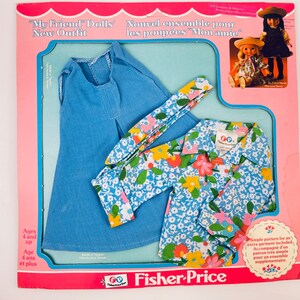 Vintage Fisher Price "My Friend" Dolls' New Outfit (1979) - My Friend Mandy/Jenny New In Box (NIB) - Pattern For An Extra Garment Included