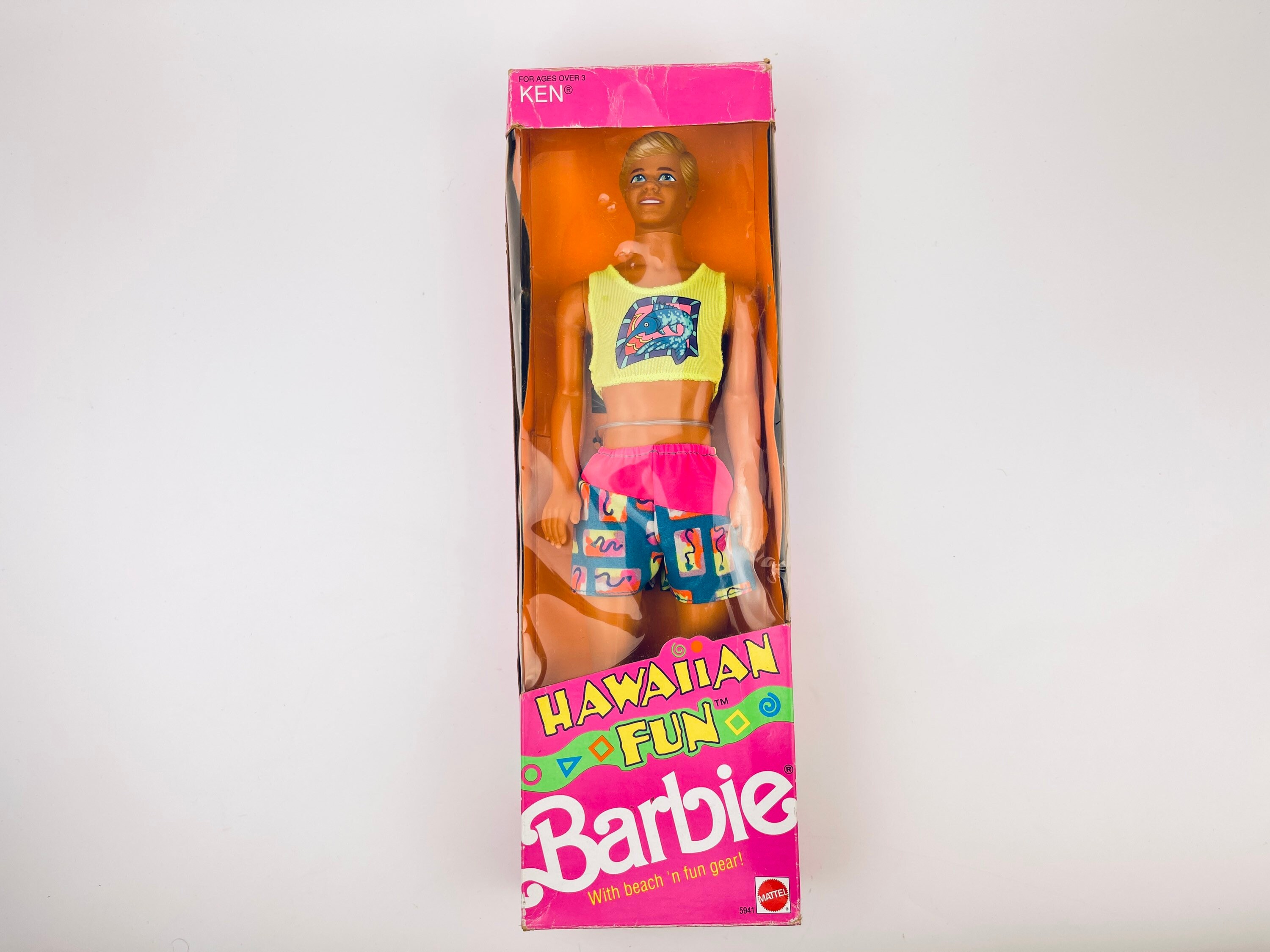 krab medeleerling winkelwagen Vintage Ken Barbie Doll Hawaiian Fun in Box 1990 - Etsy