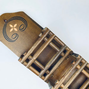 Vintage Hand-Carved Japanese Wall Organizer – Folk Art Entryway Shelf