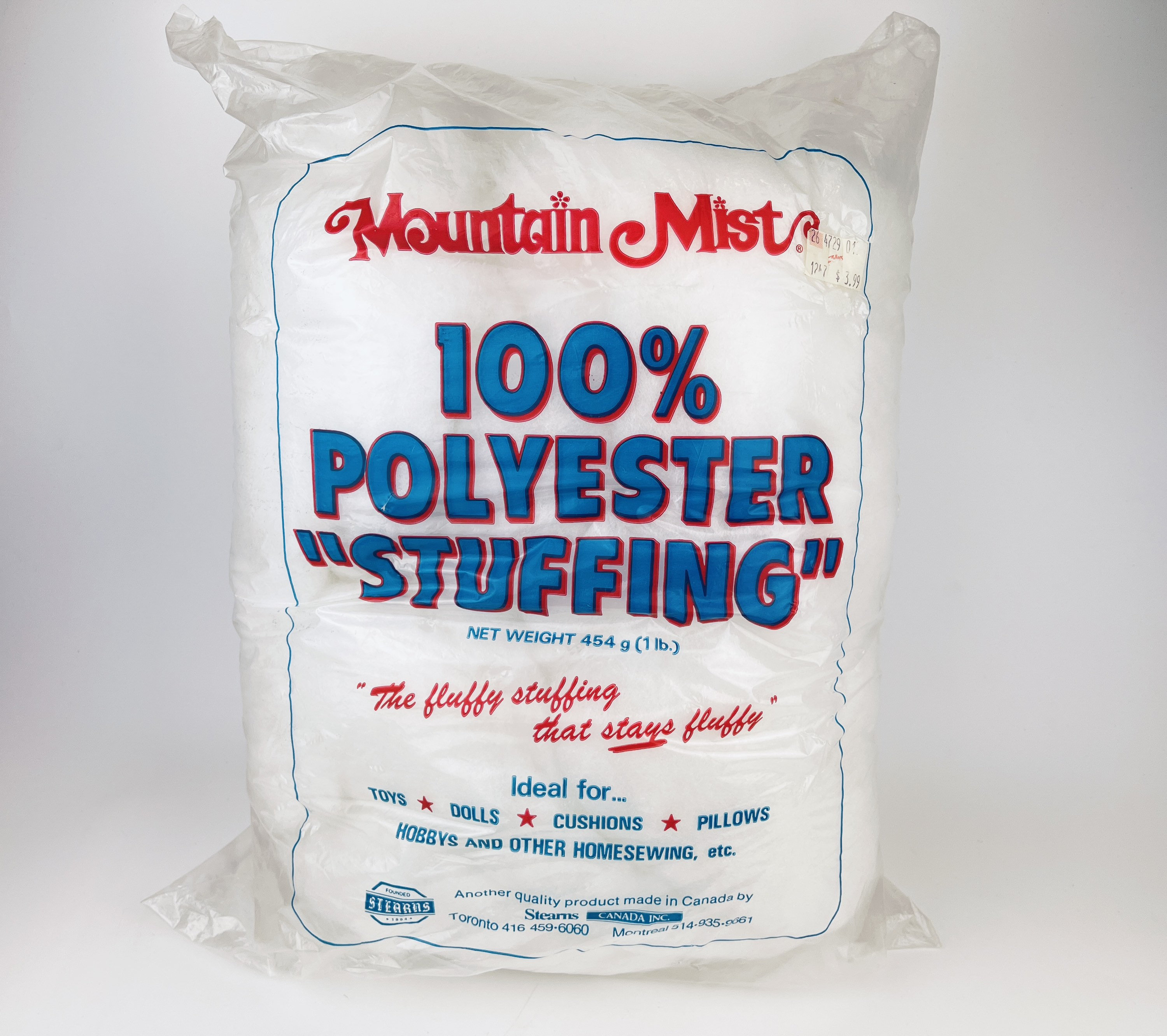 15oz Bag, Polyester Fiber Fill Stuffing, Fairfield Poly-Fil Premium Fiber  Fill stuffing, Polyester stuffing, bulk polyfill, Toy stuffing