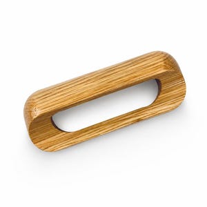 Vintage houten ladeknop met komvormige handgreep - Nieuw, ongebruikt (NOS) - Belwith Canada