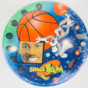 Vintage Space Jam - Tune Squad - Piatti di carta da dessert da 7" - Confezione da otto (8) - NUOVO originale sigillato
