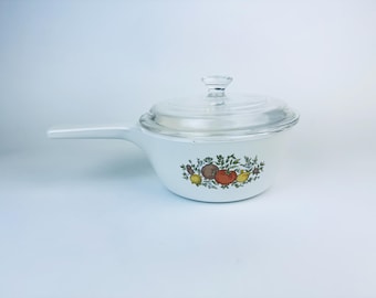 Cacerola con asa vintage Spice O'Life Corning Ware - Fabricada en Canadá - Se vende por separado