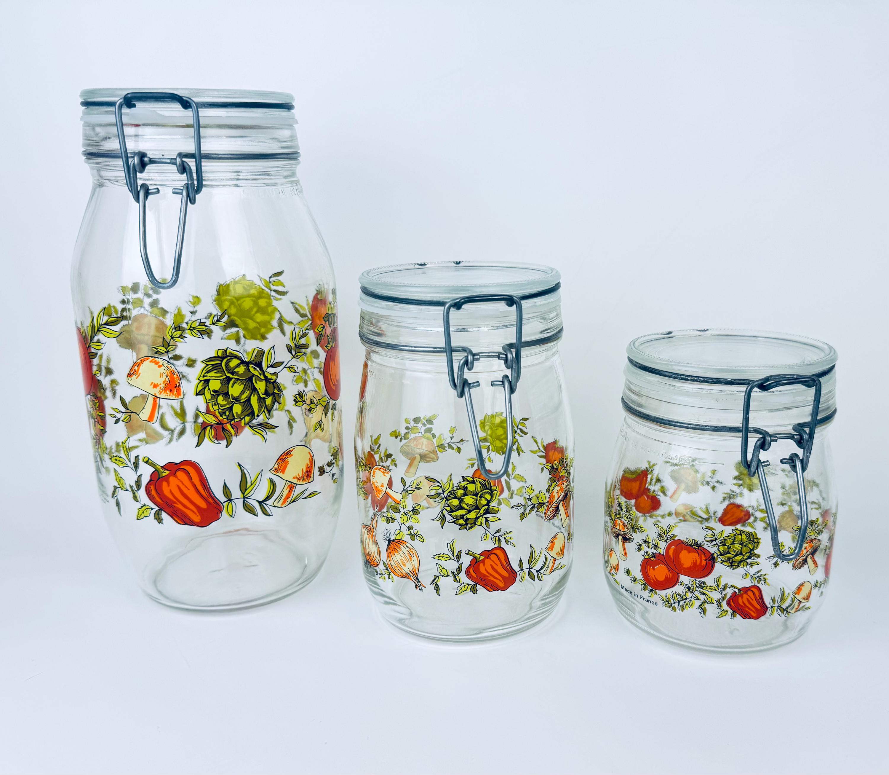 Arc france glass jar - Etsy 日本