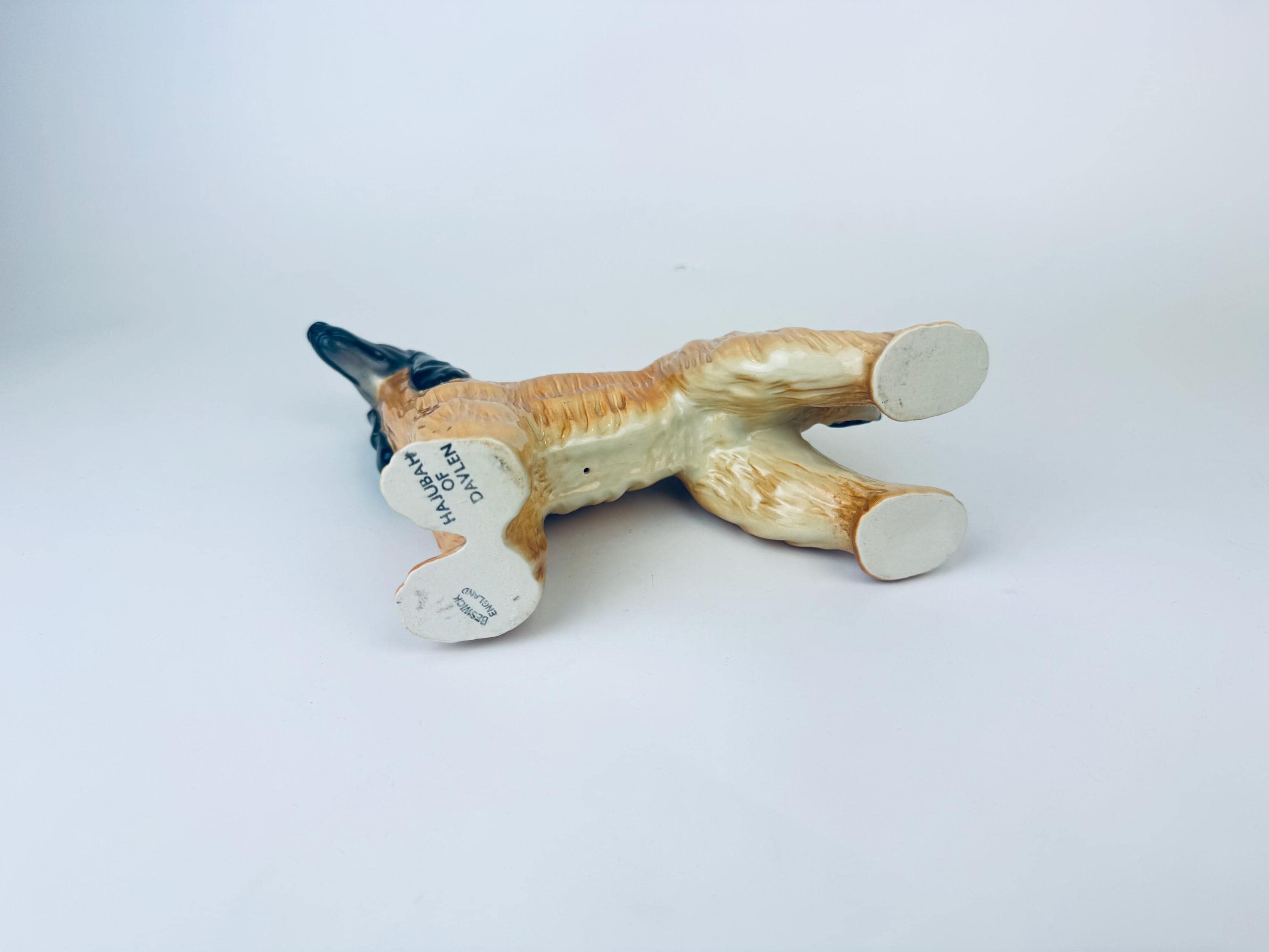ヴィンテージ アフガンハウンド 磁器製 犬置物 - イギリス