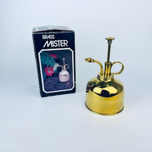 Vintage Brass Plant Plant Mister/Waterer - New Old Stock (NOS) - Made In Hong Kong