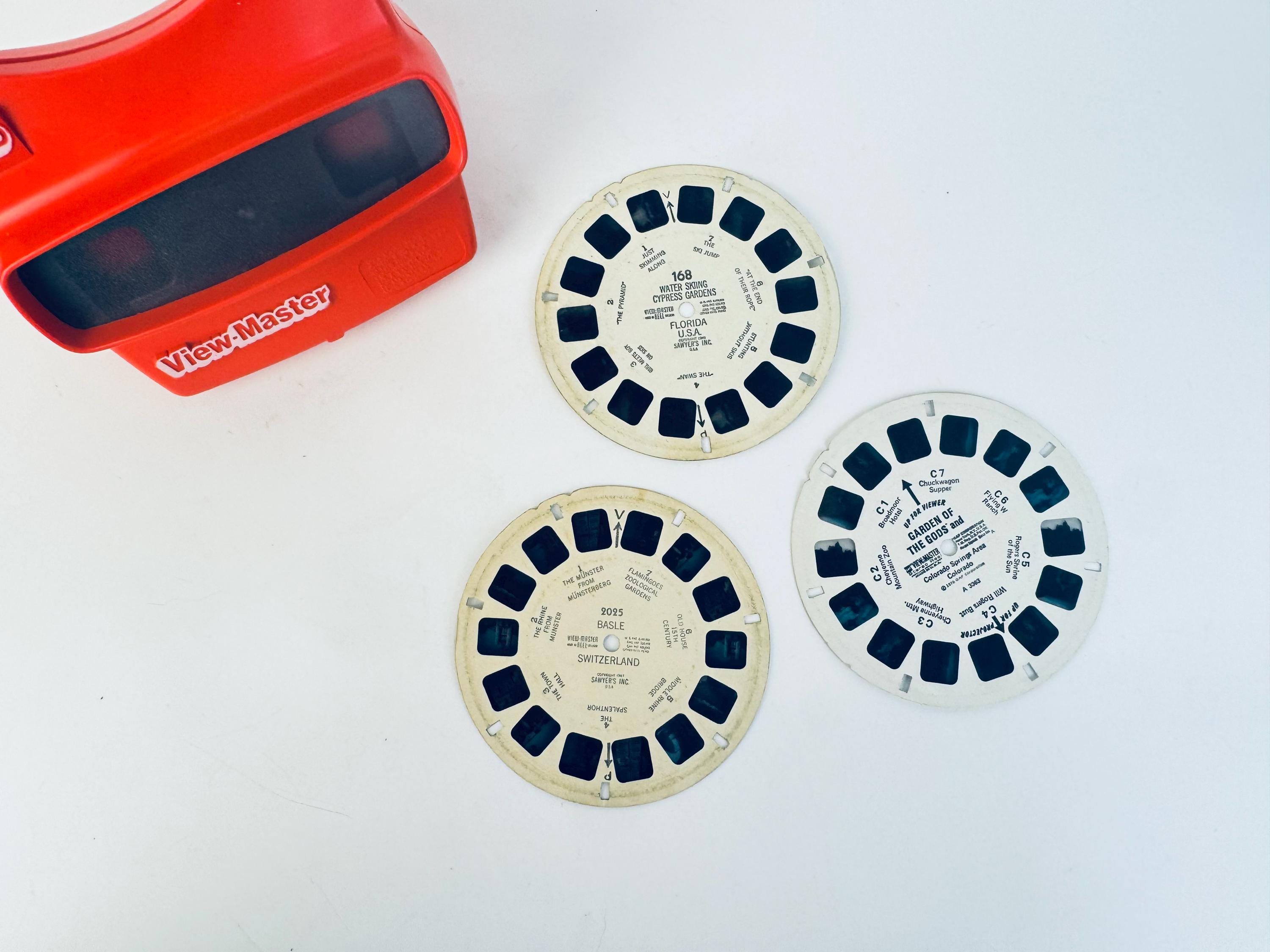 Vintage View-master Reels - Switzerland & Florida Travel - Reels