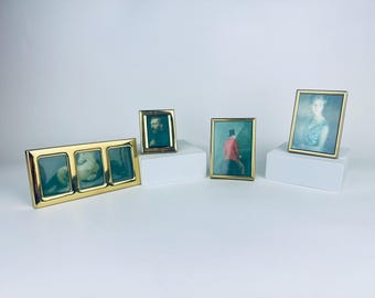 Vintage Solid Brass Tabletop Picture Frames - Made In Korea - Each Sold Individually